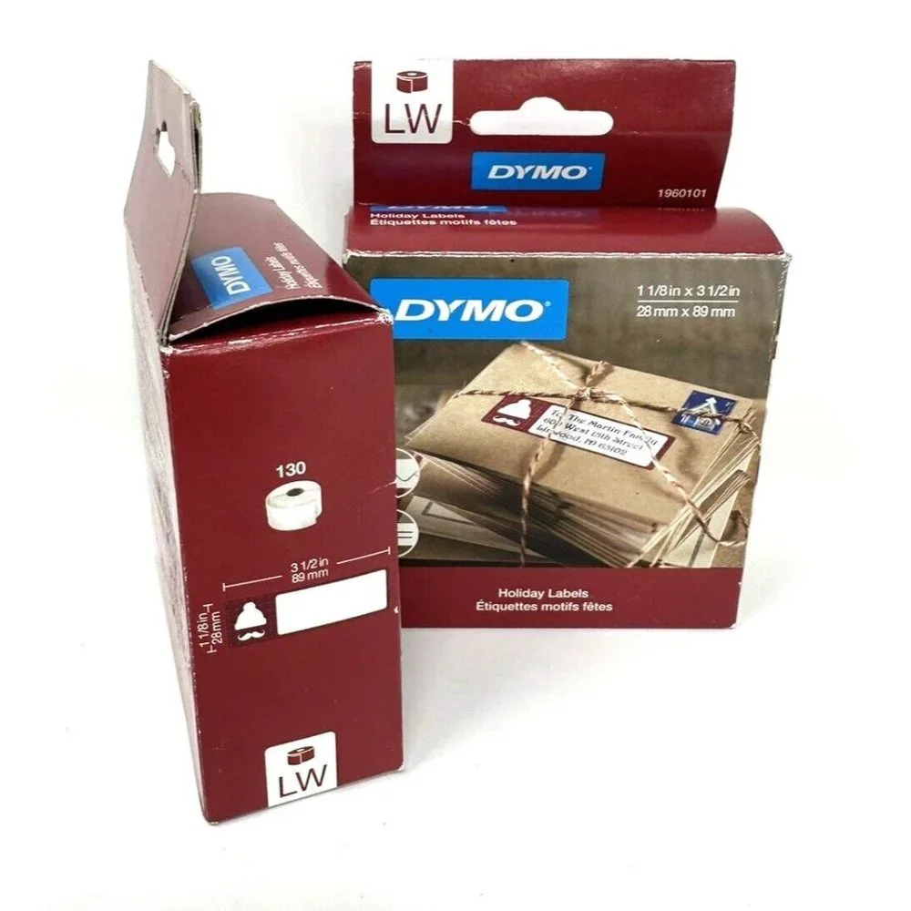 DYMO LW Holiday Christmas Address Labels 1-1/8 x 3-1/2